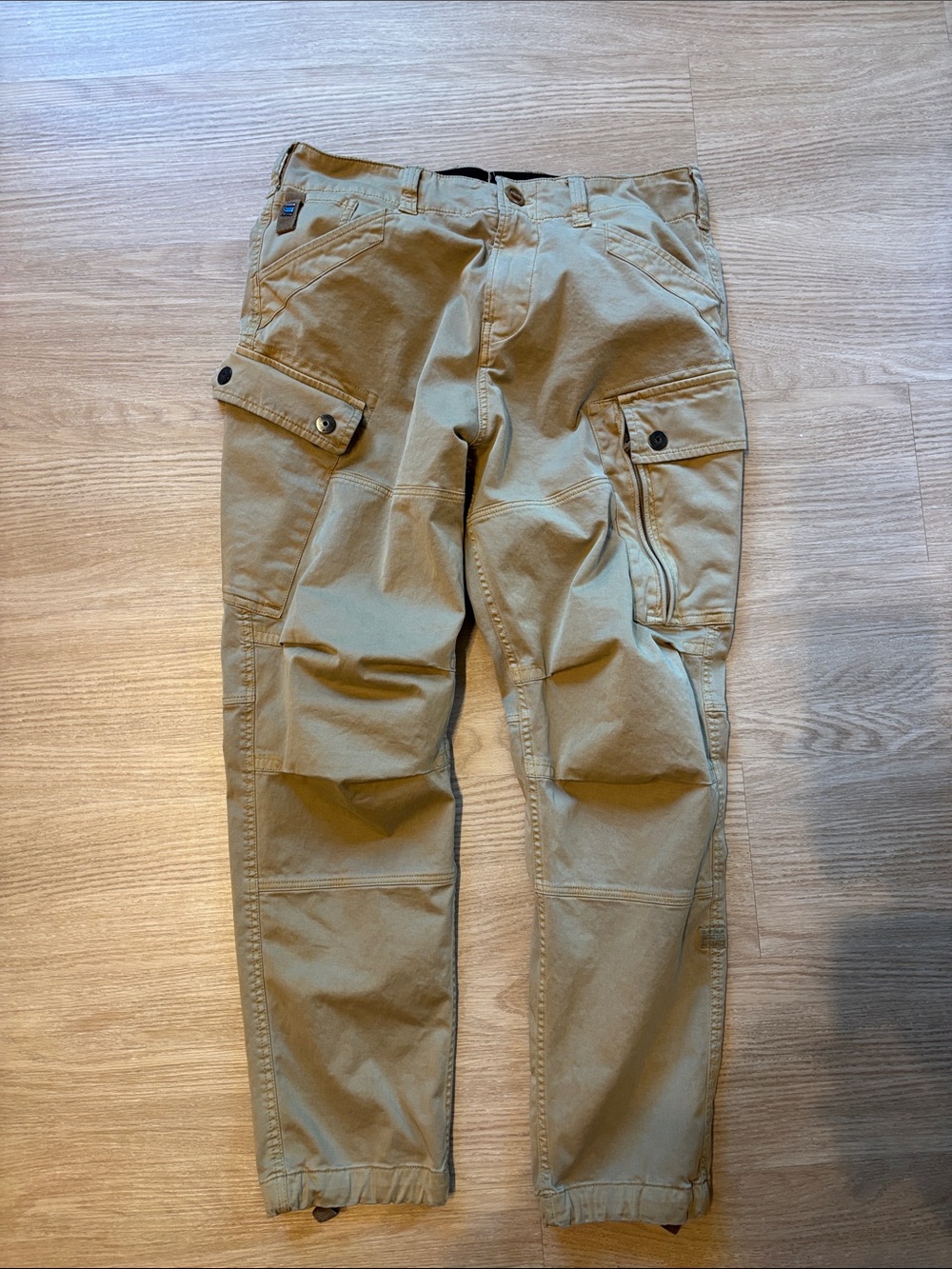 G-Star Raw Men’s 32x30 Roxic Straight Tapered Cargo Pants Khaki Utility Casual